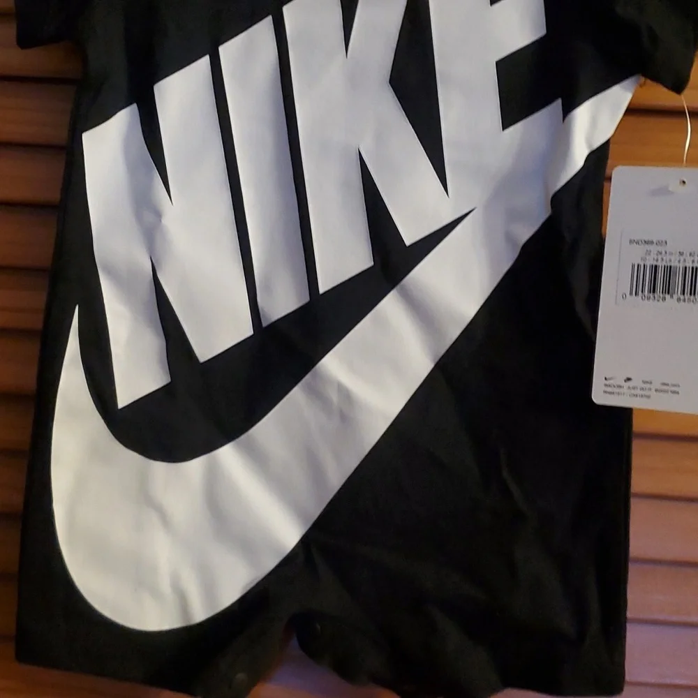 Nike Black Baby Romper